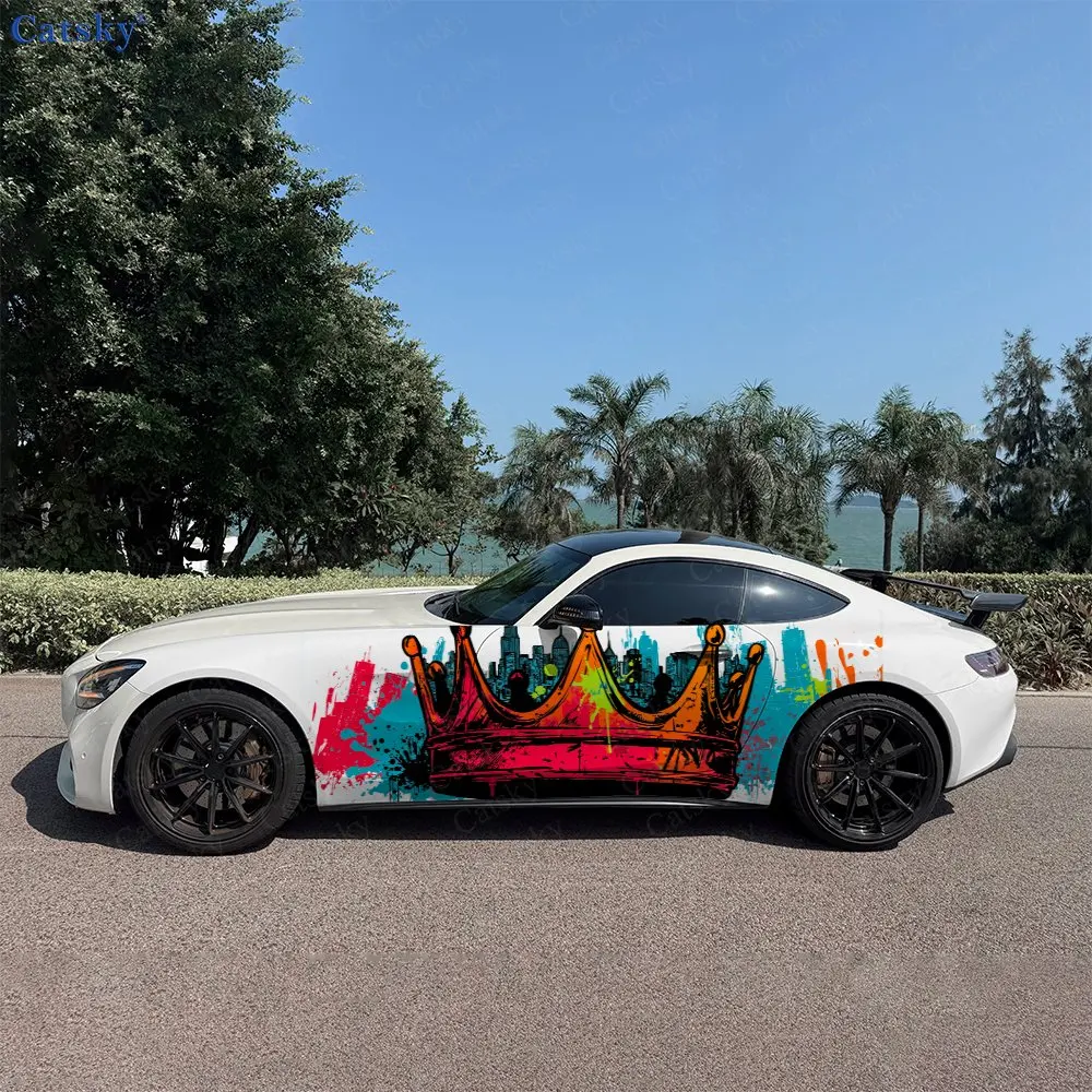 2pcs Colorful Crown Car Sticker Full Body Decal Decoration Scratches Protect Car Sticker Waterproof Car Vinyl Wraps
2pcs Colorful Crown Car Sticker Full Body Decal Decoration Scratches Protect Car Sticker Waterproof Car Vinyl Wraps