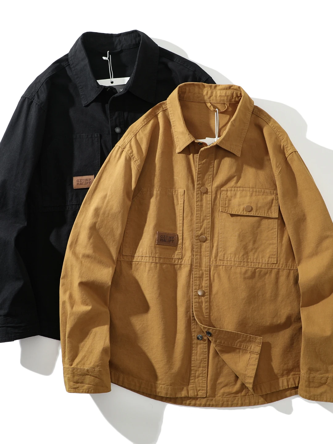 Retro Workwear Sle! Waed Pure Cotton Khaki! Autumn New Men's Collared irt Thin Jaet Coat Stand Fit Long Sve
Retro Workwear Sle! Waed Pure Cotton Khaki! Autumn New Men's Collared irt Thin Jaet Coat Stand Fit Long Sve
