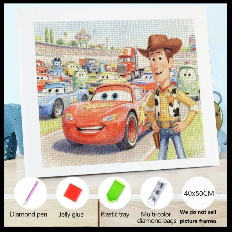 1PC Disney Pixar Cars Lightning McQueen & Toy Story Woody 5D Diamond Painting Kit, Full Drill Round Crystal Gem Art, Large 40x50
1PC Disney Pixar Cars Lightning McQueen & Toy Story Woody 5D Diamond Painting Kit, Full Drill Round Crystal Gem Art, Large 40x50