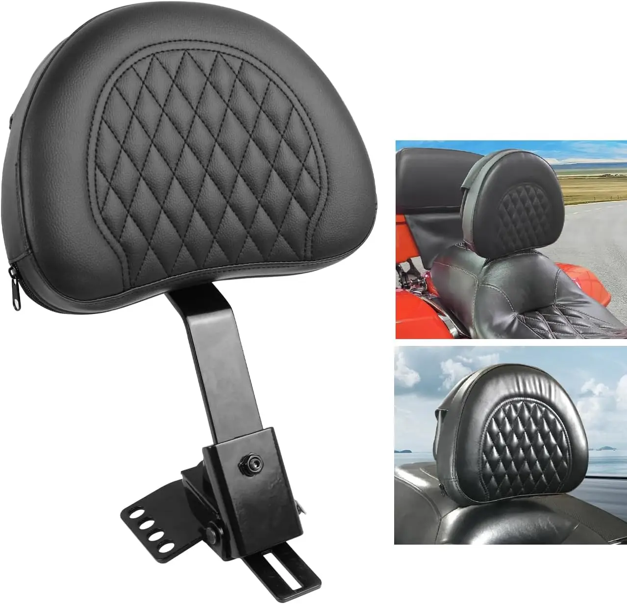 Motorcycle Adjustable Plug-in Driver Backrest Compatible with for Harley Touring Models Road King Street Glide Road Glide Electr
Motorcycle Adjustable Plug-in Driver Backrest Compatible with for Harley Touring Models Road King Street Glide Road Glide Electr