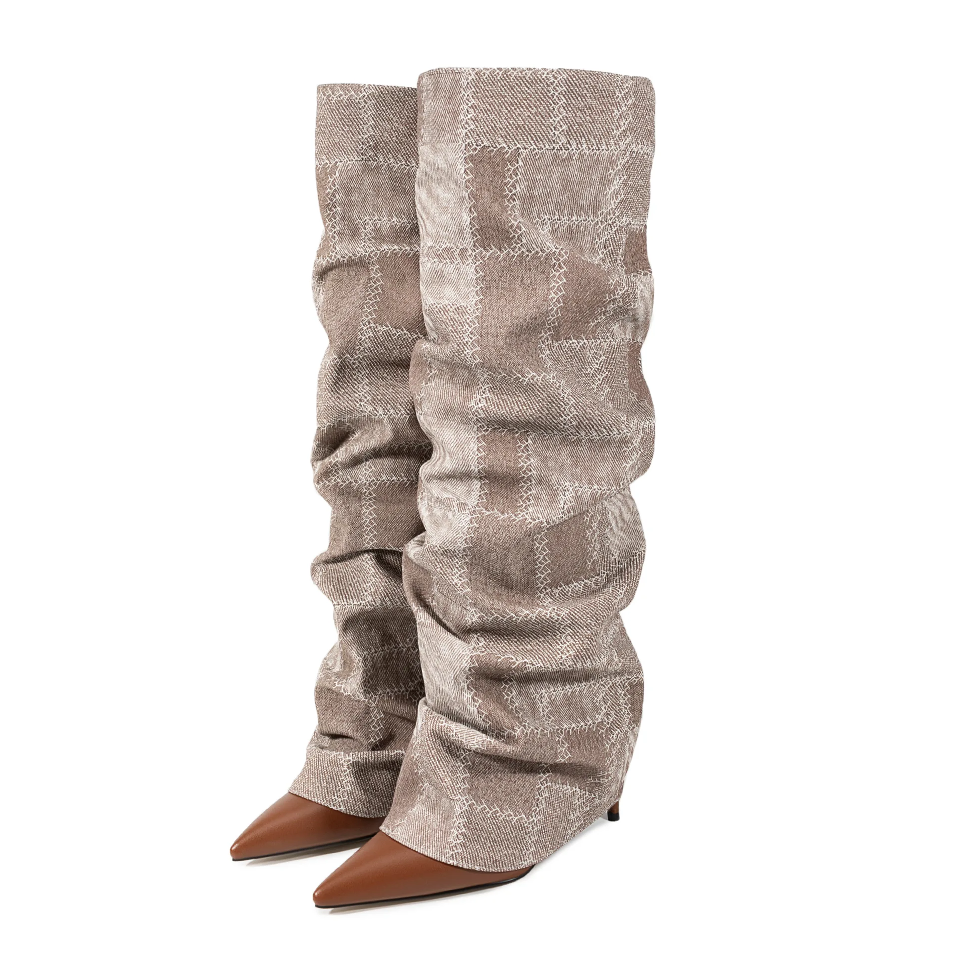 Women's Patterned Slouchy Over-The-Knee Boots Pointed Toe Stiletto Heel Chic Minimalist for Autumn/winter Elegant Daily Looks
Women's Patterned Slouchy Over-The-Knee Boots Pointed Toe Stiletto Heel Chic Minimalist for Autumn/winter Elegant Daily Looks