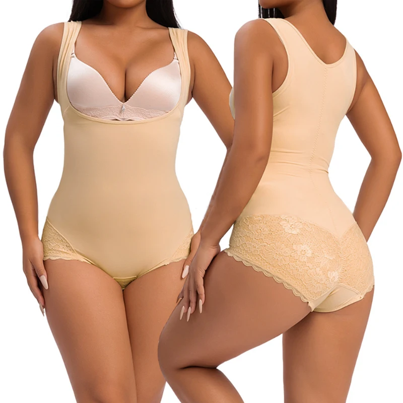 GUUDIA Shapewear Open Crotch Slimmer Waist Open Bust Bodysuit Tummy Control Waist Cincher Bodysuit Lace Seamless Butt Lifting
GUUDIA Shapewear Open Crotch Slimmer Waist Open Bust Bodysuit Tummy Control Waist Cincher Bodysuit Lace Seamless Butt Lifting