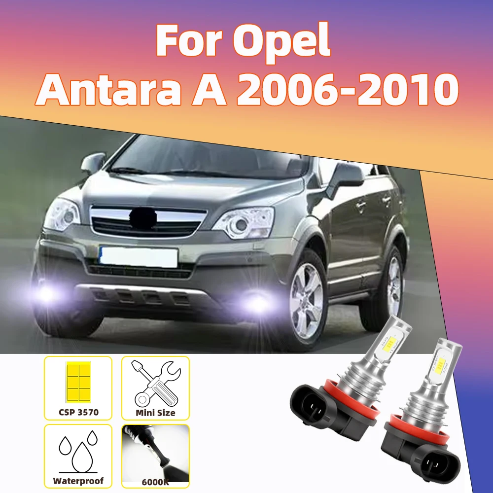 2pcs Led Car Front Fog Lamp For Opel Antara A Accessories 2006 2007 2008 2009 2010 Auto Fog Lights White 6000K 12V Canbus 
2pcs Led Car Front Fog Lamp For Opel Antara A Accessories 2006 2007 2008 2009 2010 Auto Fog Lights White 6000K 12V Canbus