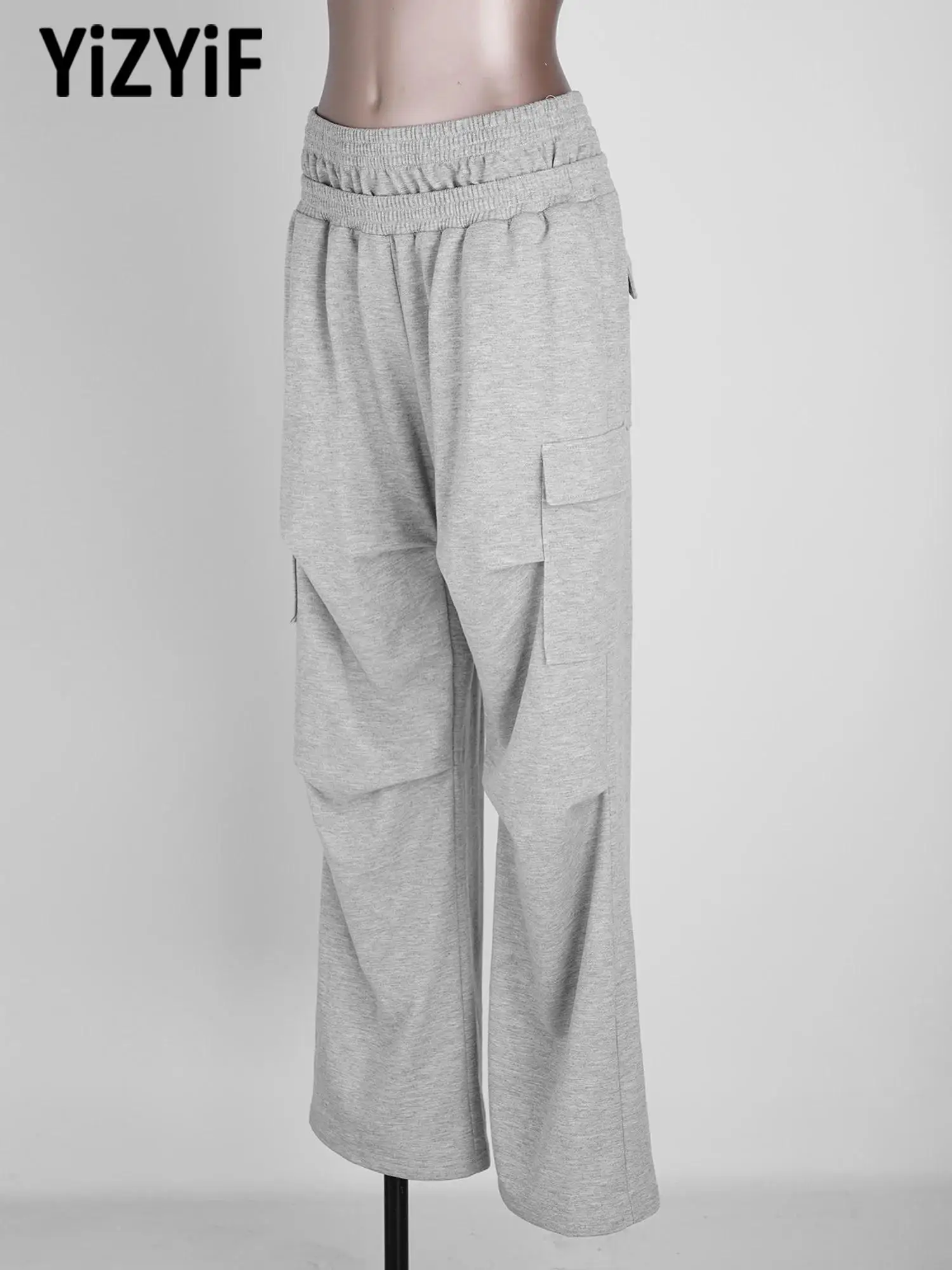 Men Double Waistband Cargo Pants Ruched Wide-leg Trousers with Pockets for Casual Outing Hip-hop Sports Running
Men Double Waistband Cargo Pants Ruched Wide-leg Trousers with Pockets for Casual Outing Hip-hop Sports Running