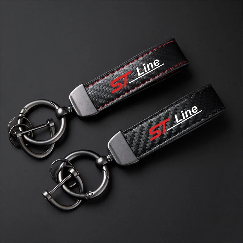 Car Carbon Fiber Leather Keychain Horseshoe Buckle Jewelry For ford st LINE stline kuga fiesta Car Accessories
Car Carbon Fiber Leather Keychain Horseshoe Buckle Jewelry For ford st LINE stline kuga fiesta Car Accessories