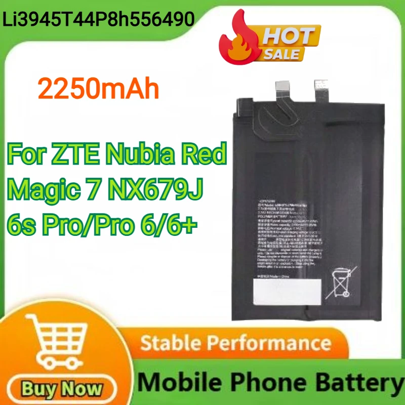 Li3945T44P8h556490 Сменный аккумулятор 2250 мАч для ZTE Nubia Red Magic 7 NX679J 6 Pro 6s Pro 6/6 Аккумулятор NX679J NX669J-P
Li3945T44P8h556490 Сменный аккумулятор 2250 мАч для ZTE Nubia Red Magic 7 NX679J 6 Pro 6s Pro 6/6 Аккумулятор NX679J NX669J-P