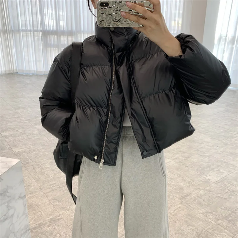Apricot Black Parkas Winter Korean Vintage Stand Collar Women Short Cotton Padded Coat Loose Casual Long Sleeve Female Outerwear
Apricot Black Parkas Winter Korean Vintage Stand Collar Women Short Cotton Padded Coat Loose Casual Long Sleeve Female Outerwear