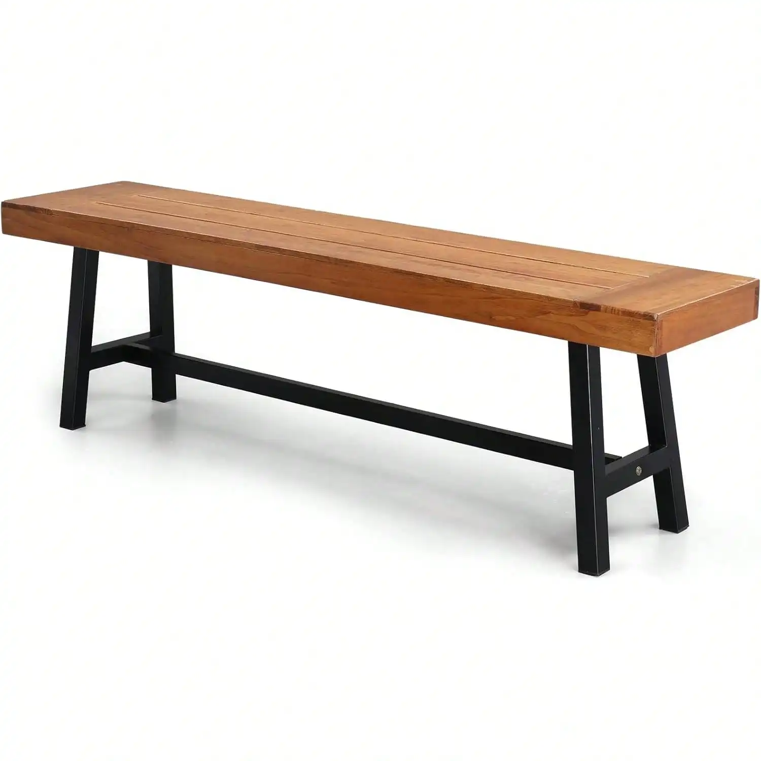 Outdoor Bench Metal Legs Rustic, Wood Dining Bench Indoor Outdoor Porch Bench for Yard Garn Dining (63in)
Outdoor Bench Metal Legs Rustic, Wood Dining Bench Indoor Outdoor Porch Bench for Yard Garn Dining (63in)