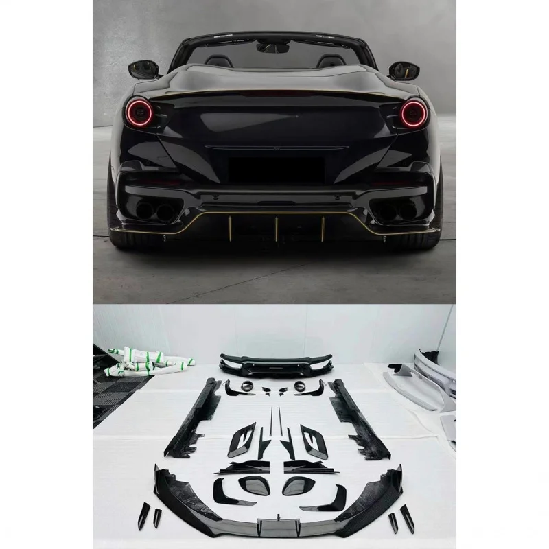 Подходит для Ferrari Portofino, модифицированный MSY, сухой передний разветвитель из углеродного волокна, воздушный нож, боковая юбка, комплект объемного звучания для задней губы
Подходит для Ferrari Portofino, модифицированный MSY, сухой передний разветвитель из углеродного волокна, воздушный нож, боковая юбка, комплект объемного звучания для задней губы