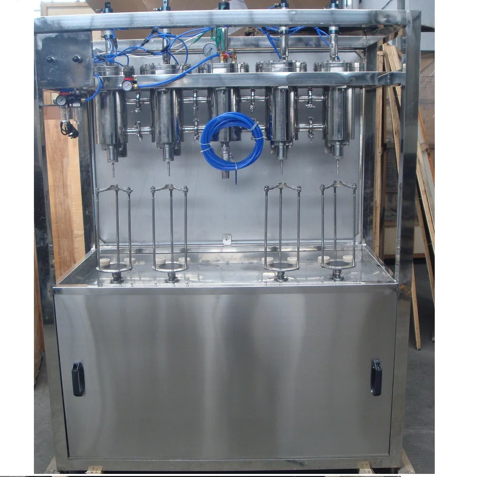 Carbonation Manual Soda Water G-as Filling Machinery 4 Nozzles
Carbonation Manual Soda Water G-as Filling Machinery 4 Nozzles