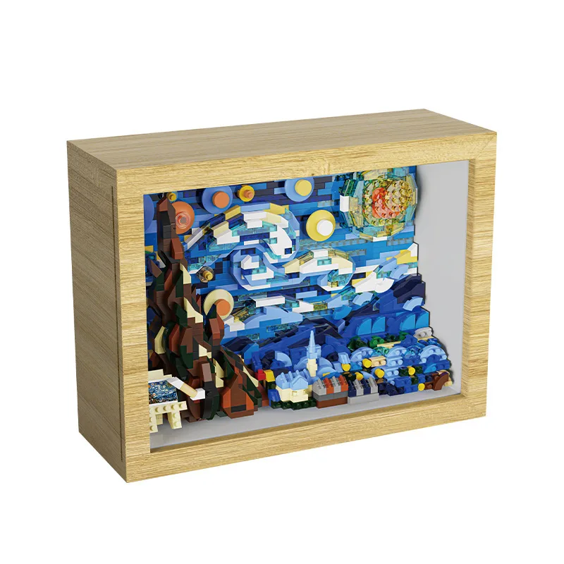 Idea Starry Night Photo Frame Micro Diamond Block Construction Model Building Brick Educational Toys Nanobricks With Light
Idea Starry Night Photo Frame Micro Diamond Block Construction Model Building Brick Educational Toys Nanobricks With Light