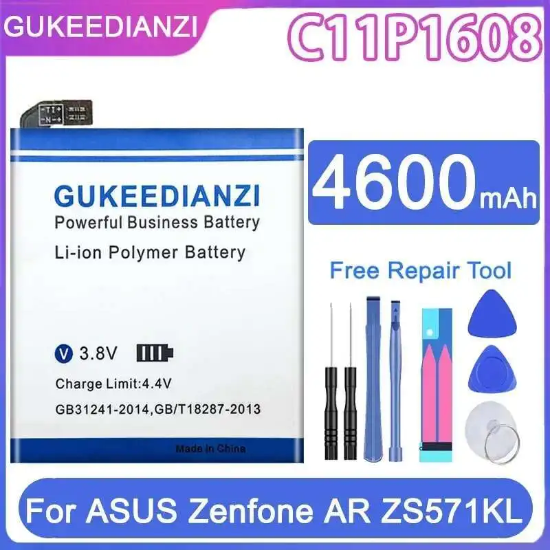 4600 мАч для Asus Zenfone AR ZS571KL A002 A002A Высокая совместимость Премиум сменный аккумулятор для мобильного телефона C11P1608
4600 мАч для Asus Zenfone AR ZS571KL A002 A002A Высокая совместимость Премиум сменный аккумулятор для мобильного телефона C11P1608