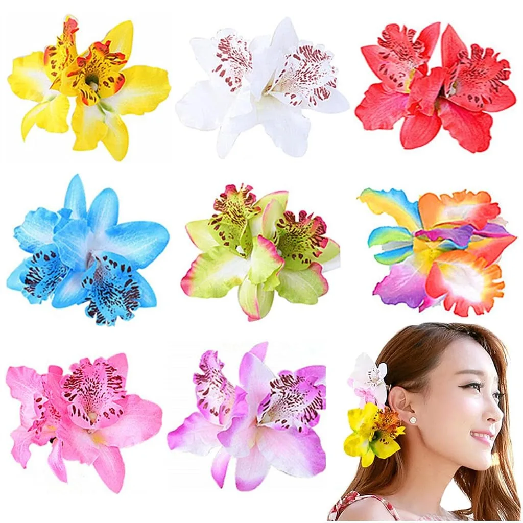 Fabric Flower Hair Clip 8Pcs Bohemia Hawaiian Orchid Alligator Clip Hairpin Barrette Headdress Hair Accessories For Women Girls
Fabric Flower Hair Clip 8Pcs Bohemia Hawaiian Orchid Alligator Clip Hairpin Barrette Headdress Hair Accessories For Women Girls