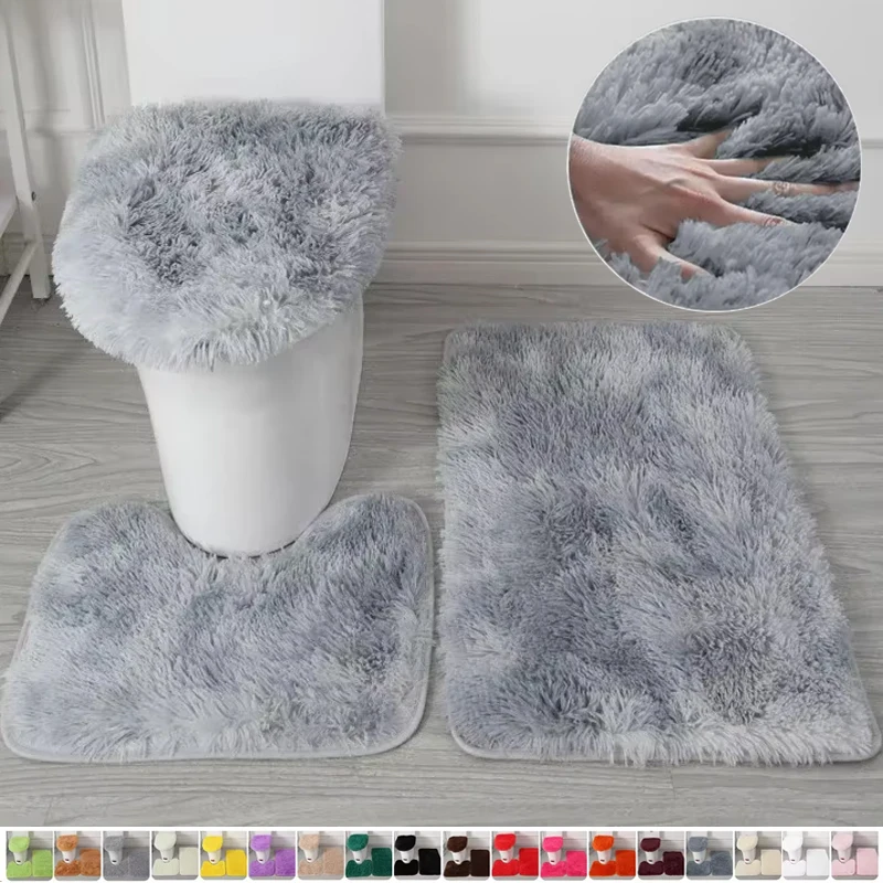 3PCS Bath Mat Bathroom Set Rug Mat Toilet Lid Cover Plain Solid Color Bathmats Rug Kit Non-Slip Fluffy Home Carpets for Bathroom
3PCS Bath Mat Bathroom Set Rug Mat Toilet Lid Cover Plain Solid Color Bathmats Rug Kit Non-Slip Fluffy Home Carpets for Bathroom