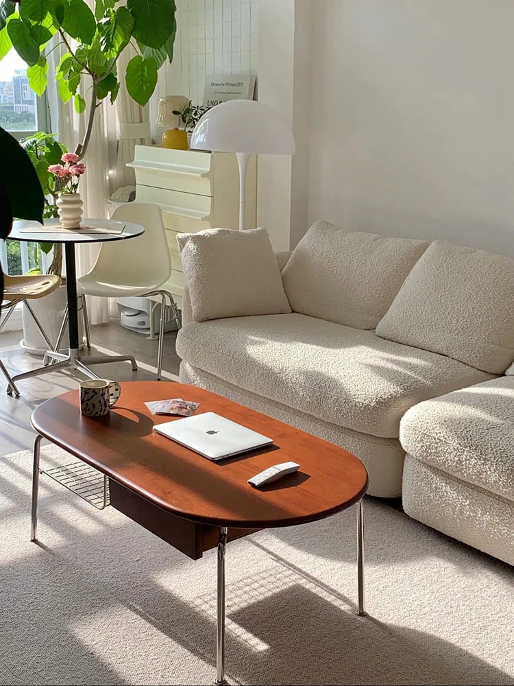 Vintage antique style oval coffee table living room home small apartment designer steel Internet celebrity solid wood table
Vintage antique style oval coffee table living room home small apartment designer steel Internet celebrity solid wood table