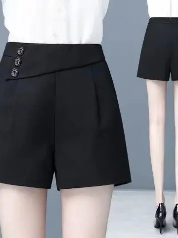 Fashionable High Waist Wide Leg Pants Women's Summer Casual Trousers Outerwear Suit Shorts Stylish Slimming A-Line Shorts
Fashionable High Waist Wide Leg Pants Women's Summer Casual Trousers Outerwear Suit Shorts Stylish Slimming A-Line Shorts