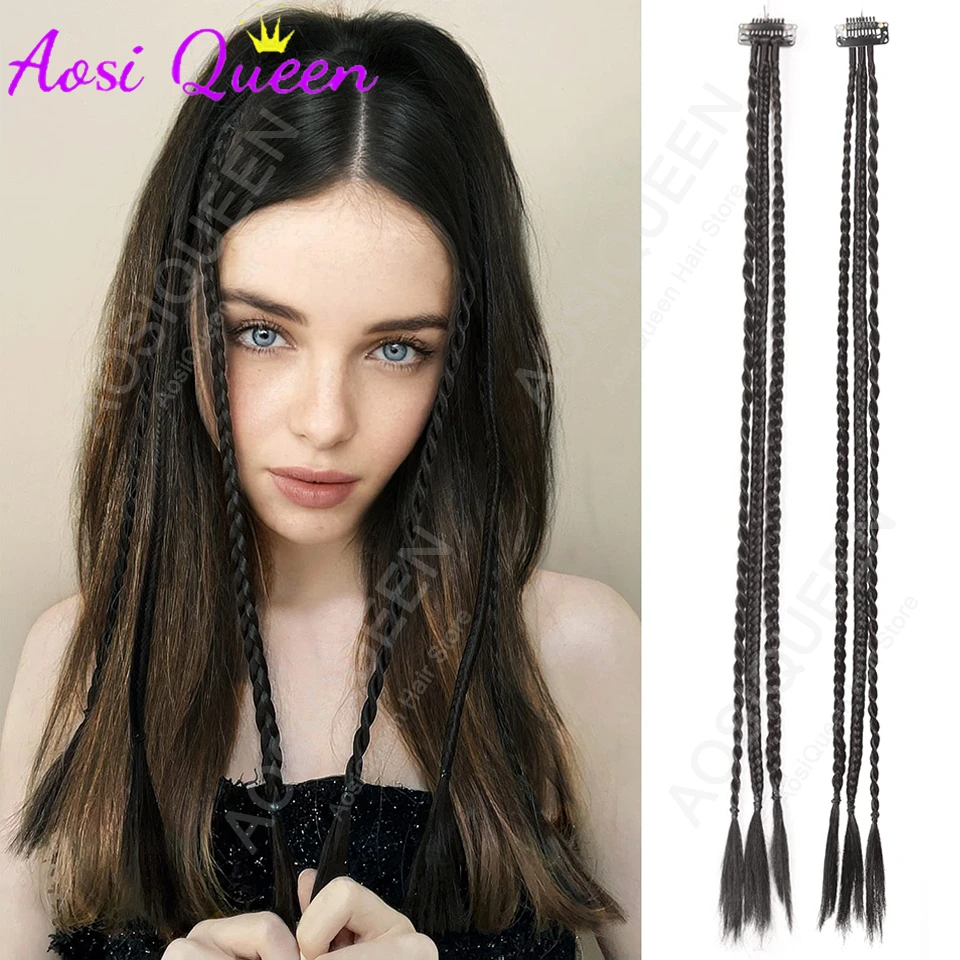 Синтетический плетеный парик AOSIQUEEN (1/2 шт.) с прочными зажимами BB, легкий накладной хвост-косичка для женщин
Синтетический плетеный парик AOSIQUEEN (1/2 шт.) с прочными зажимами BB, легкий накладной хвост-косичка для женщин