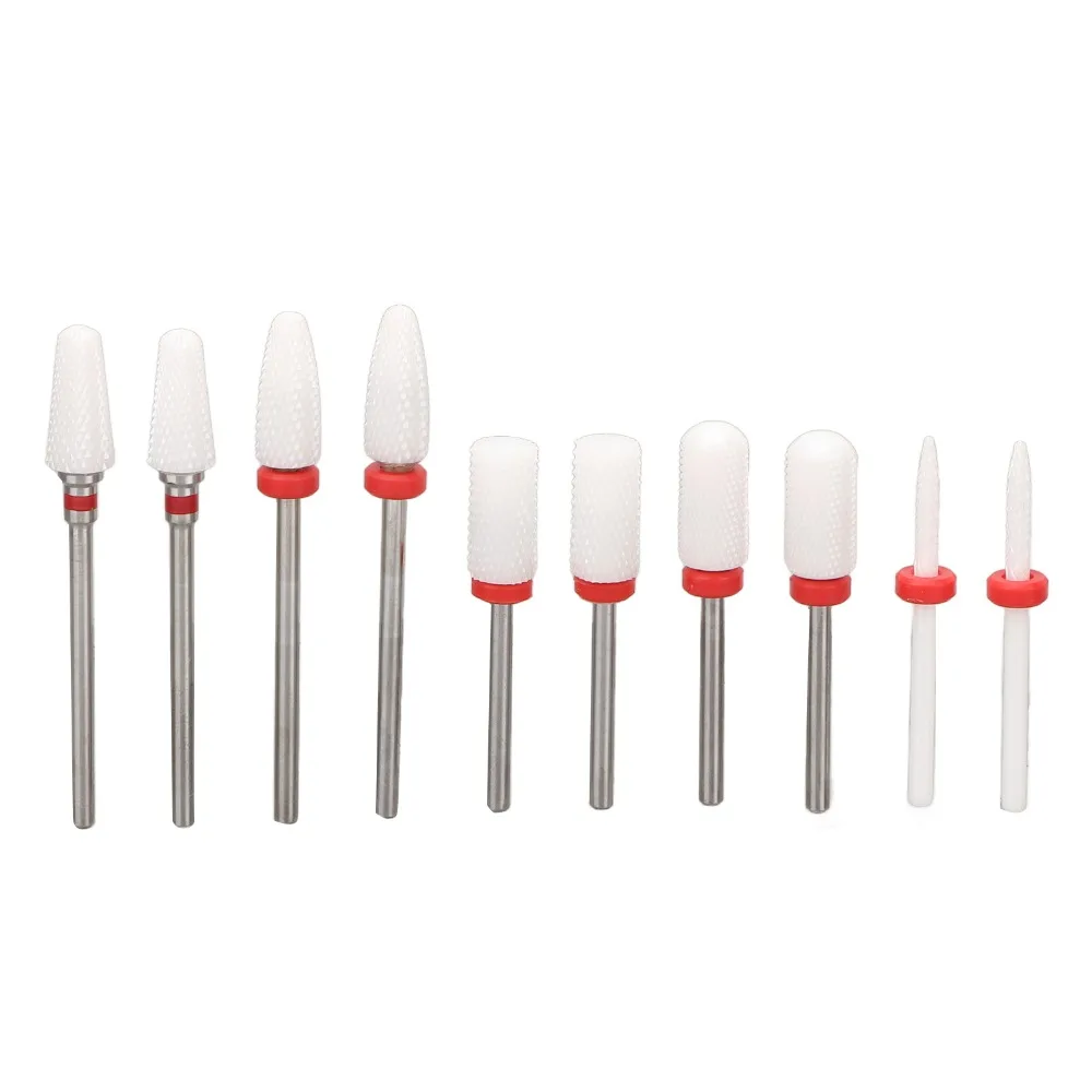 10pcs Stainless Steel Nail Art Drill Bits Set 3/32 Inch Standard Shank Stainless Steel & Ceramic Grinding Heads
10pcs Stainless Steel Nail Art Drill Bits Set 3/32 Inch Standard Shank Stainless Steel & Ceramic Grinding Heads