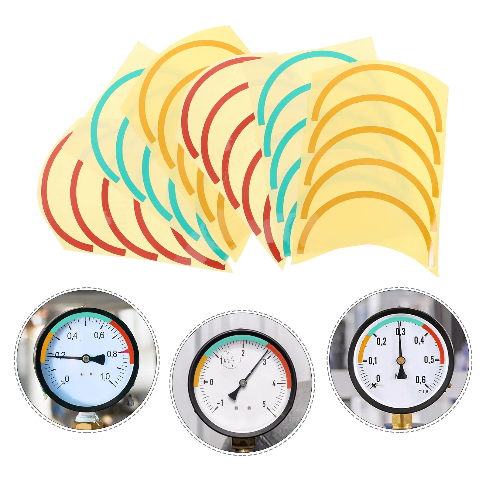 6 Sheets Pressure Instrument Decal Waterproof Sun-Resistant Gauge Label Adhesive Identification Sticker for Pressure Monitoring
6 Sheets Pressure Instrument Decal Waterproof Sun-Resistant Gauge Label Adhesive Identification Sticker for Pressure Monitoring