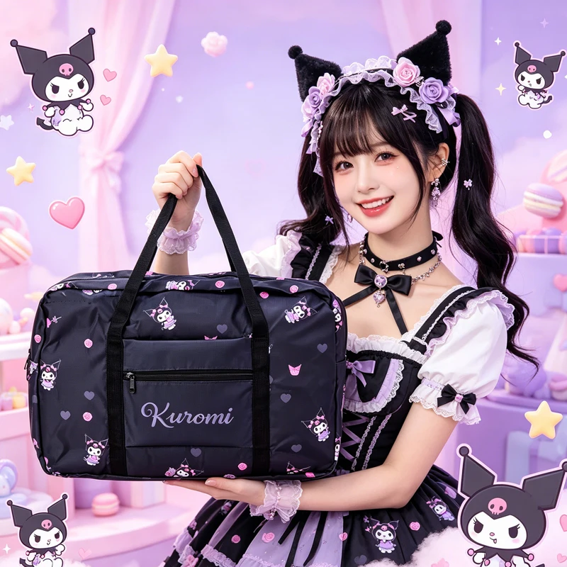 Новая дорожная сумка Sanrio: складная, с мультяшным принтом, большая вместимость, с аниме-персонажами, портативная, на колесиках, для хранения одежды
Новая дорожная сумка Sanrio: складная, с мультяшным принтом, большая вместимость, с аниме-персонажами, портативная, на колесиках, для хранения одежды