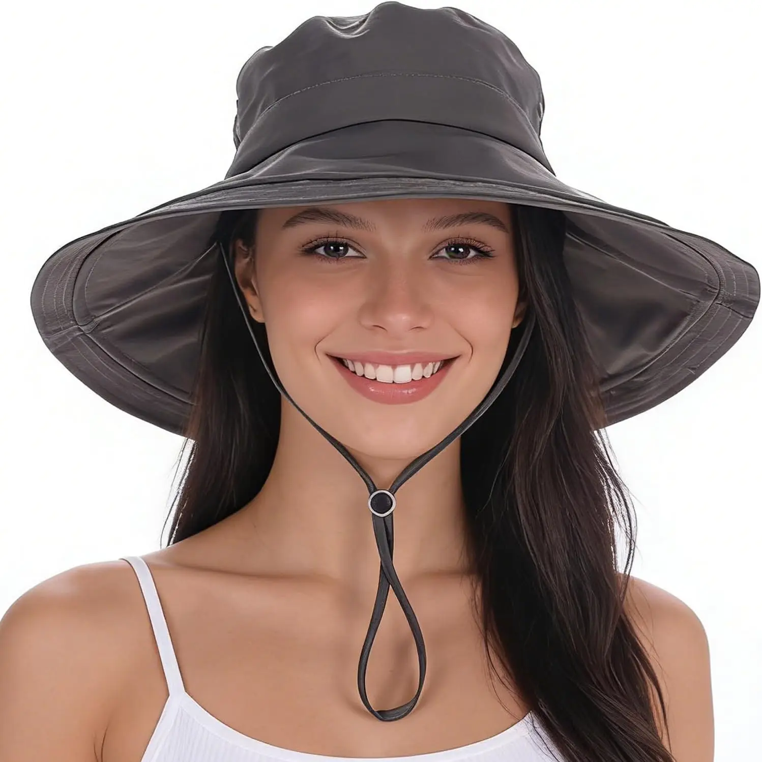 UPF 50+ Women's Sun Hat, Waterproof Wide Brim Bucket Hat, Ponytail Hole, Packable for Beach Hiking Fishing Gardening
UPF 50+ Women's Sun Hat, Waterproof Wide Brim Bucket Hat, Ponytail Hole, Packable for Beach Hiking Fishing Gardening