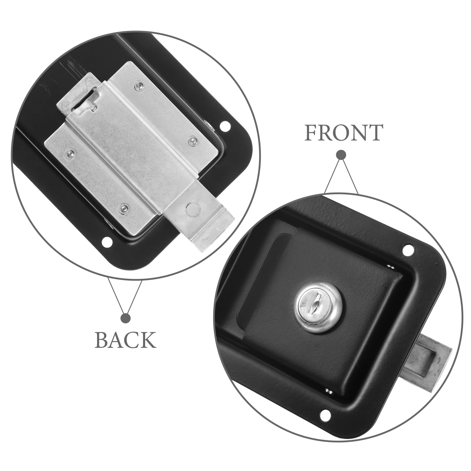 Panel Lock Black RV Door Latch Replacement Trailer Camper Lock Tool Rv Door Accessory Box Storage Cabinet Truck
Panel Lock Black RV Door Latch Replacement Trailer Camper Lock Tool Rv Door Accessory Box Storage Cabinet Truck