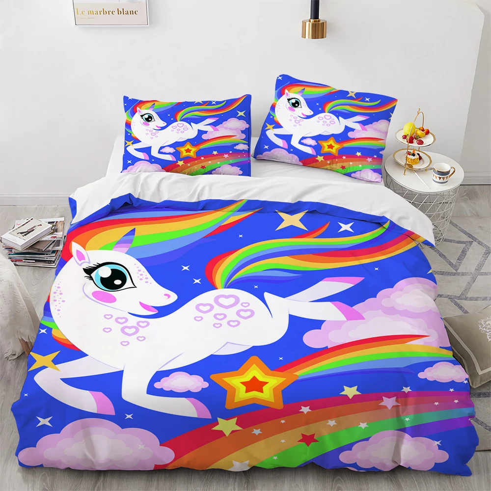3 Cute Cartoon Unicorn Bedding Sets Exquisite Bed Supplies Set Duvet Cover Bed Comforter Set Bedding Set Luxury Birthday Gift
3 Cute Cartoon Unicorn Bedding Sets Exquisite Bed Supplies Set Duvet Cover Bed Comforter Set Bedding Set Luxury Birthday Gift