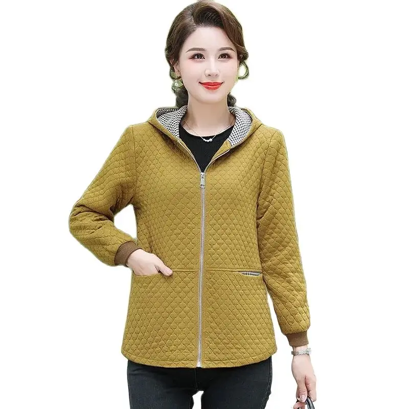 Women's Spring Autumn New Fashion Casual Hooded Top High Grade Coat Mother's Suit Versatile Outwear Zipper Temperament Jacket
Women's Spring Autumn New Fashion Casual Hooded Top High Grade Coat Mother's Suit Versatile Outwear Zipper Temperament Jacket