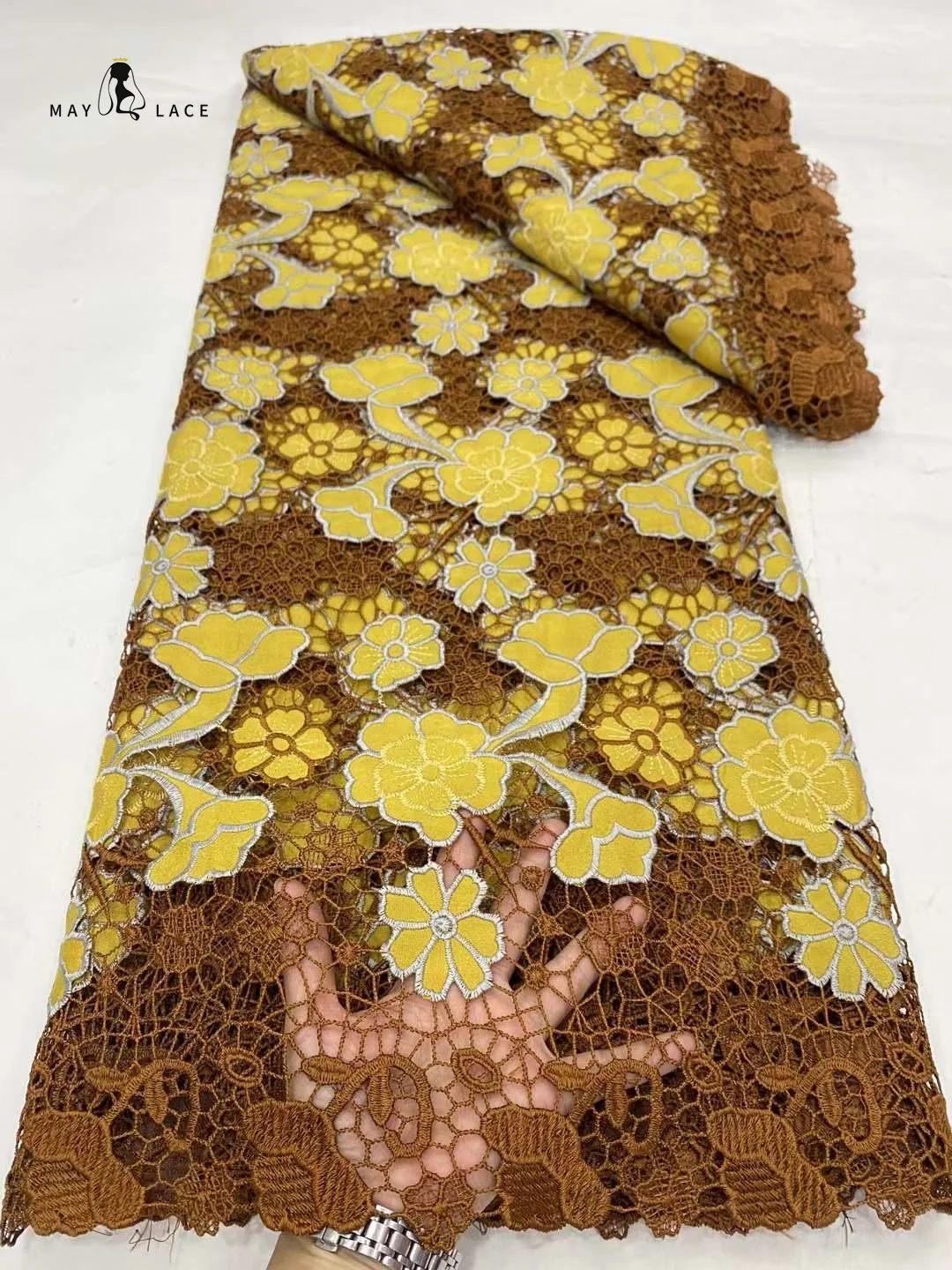 2024 Guipure Cord Lace 5 Yards African Cord Lace Fabric Embroidery French Net Lace High Quality Lace For Diy Women Party Dress
2024 Guipure Cord Lace 5 Yards African Cord Lace Fabric Embroidery French Net Lace High Quality Lace For Diy Women Party Dress