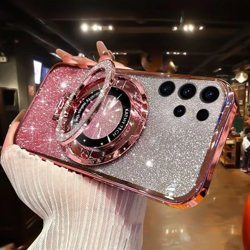 For Samsung Galaxy S25 Ultra Plus 5G Luxury Wireless Charging Case For Samsung S25 Plus Ultra 5G Glitter Magnetic Bracket Cover
For Samsung Galaxy S25 Ultra Plus 5G Luxury Wireless Charging Case For Samsung S25 Plus Ultra 5G Glitter Magnetic Bracket Cover
