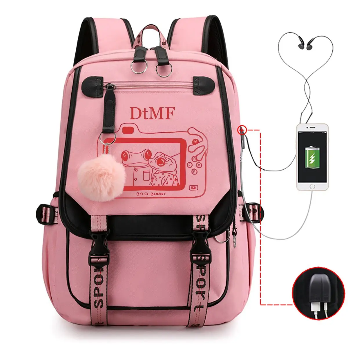 Casual Student School Bag USB Charging Rucksack Zipper Rapper Singer Mochilas Multicolor Option Backpack for Teen Boys Girls
Casual Student School Bag USB Charging Rucksack Zipper Rapper Singer Mochilas Multicolor Option Backpack for Teen Boys Girls