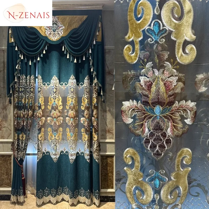 Custom Size!!European Style Luxury and Atmospheric Hollow Embroidered Vintage Curtains for Living Dining Room Bedroom Decor
Custom Size!!European Style Luxury and Atmospheric Hollow Embroidered Vintage Curtains for Living Dining Room Bedroom Decor