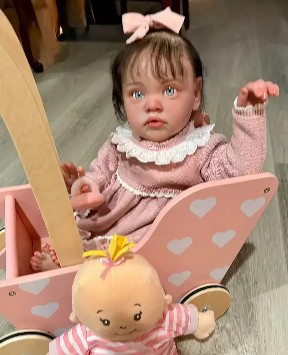 EGO Customized Limited Supply 22inch Reborn Baby Chantal With Hand-Rooted Hair Already Finished Doll With Different Dress
EGO Customized Limited Supply 22inch Reborn Baby Chantal With Hand-Rooted Hair Already Finished Doll With Different Dress