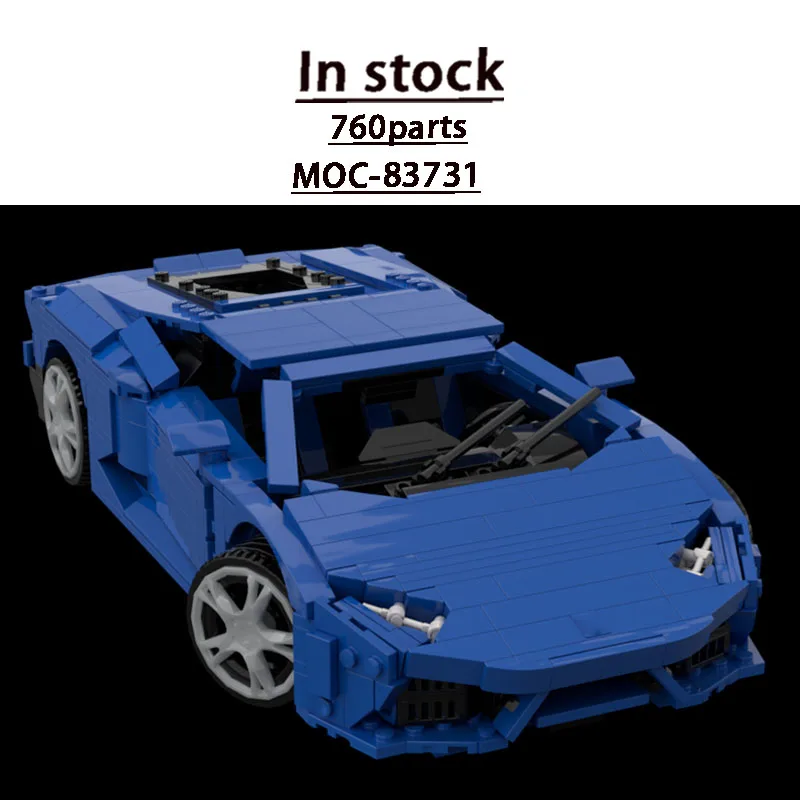 MOC-83731 New Urban Sports Supercar Racing Building Block Model 760 Parts MOC Boys Children's Birthday Building Block Toy Gift
MOC-83731 New Urban Sports Supercar Racing Building Block Model 760 Parts MOC Boys Children's Birthday Building Block Toy Gift
