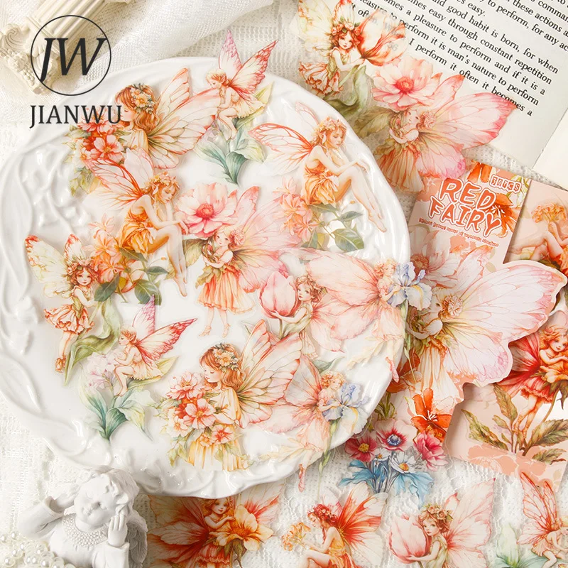 JIANWU Cloud Spirit Series Cute Elf Girl Character Flower Landscape Material Collage PET Sticker Creative DIY Journal Stationery
JIANWU Cloud Spirit Series Cute Elf Girl Character Flower Landscape Material Collage PET Sticker Creative DIY Journal Stationery