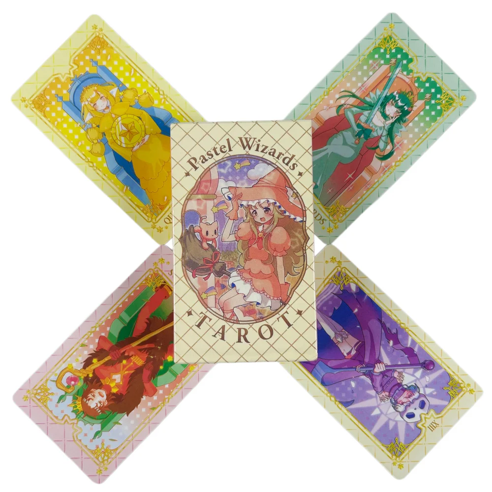 Pastel Wizards Tarot Deck 10.3*6cm 78 Pcs Cartoon Tarot Cards Japanese Anime Playing Cards
Pastel Wizards Tarot Deck 10.3*6cm 78 Pcs Cartoon Tarot Cards Japanese Anime Playing Cards