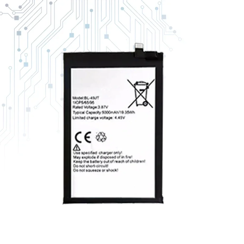 BL-49JT Li-ion Battery For Tecno Camon 17 Pro CG8 Camon 18P CH7 Spark 8 Pro
BL-49JT Li-ion Battery For Tecno Camon 17 Pro CG8 Camon 18P CH7 Spark 8 Pro
