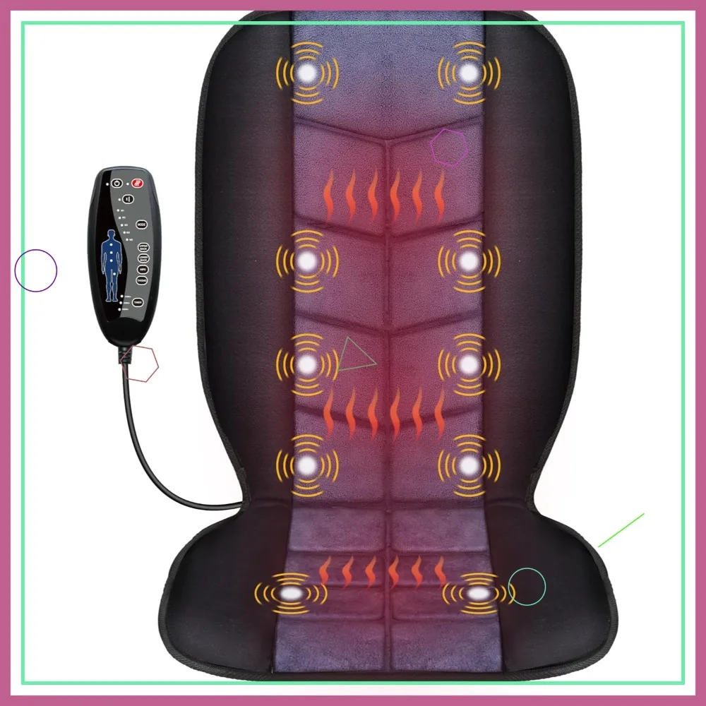 Massage Chair Pad with Heat, 10 Vibration Motors, 30-90 Min Timer, Seat Cushion for Office Home Use
Massage Chair Pad with Heat, 10 Vibration Motors, 30-90 Min Timer, Seat Cushion for Office Home Use