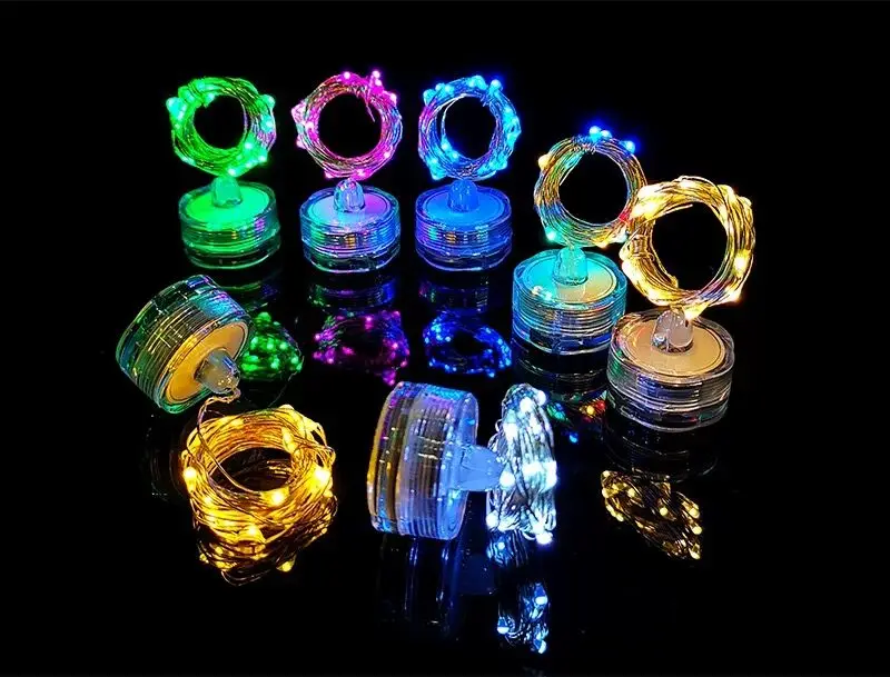 100pcs 1m/2m Submersible Floral Led Tealight Starry String Copper Wire Fairy Light Waterproof Wedding Xmas Party Vase Decoration
100pcs 1m/2m Submersible Floral Led Tealight Starry String Copper Wire Fairy Light Waterproof Wedding Xmas Party Vase Decoration