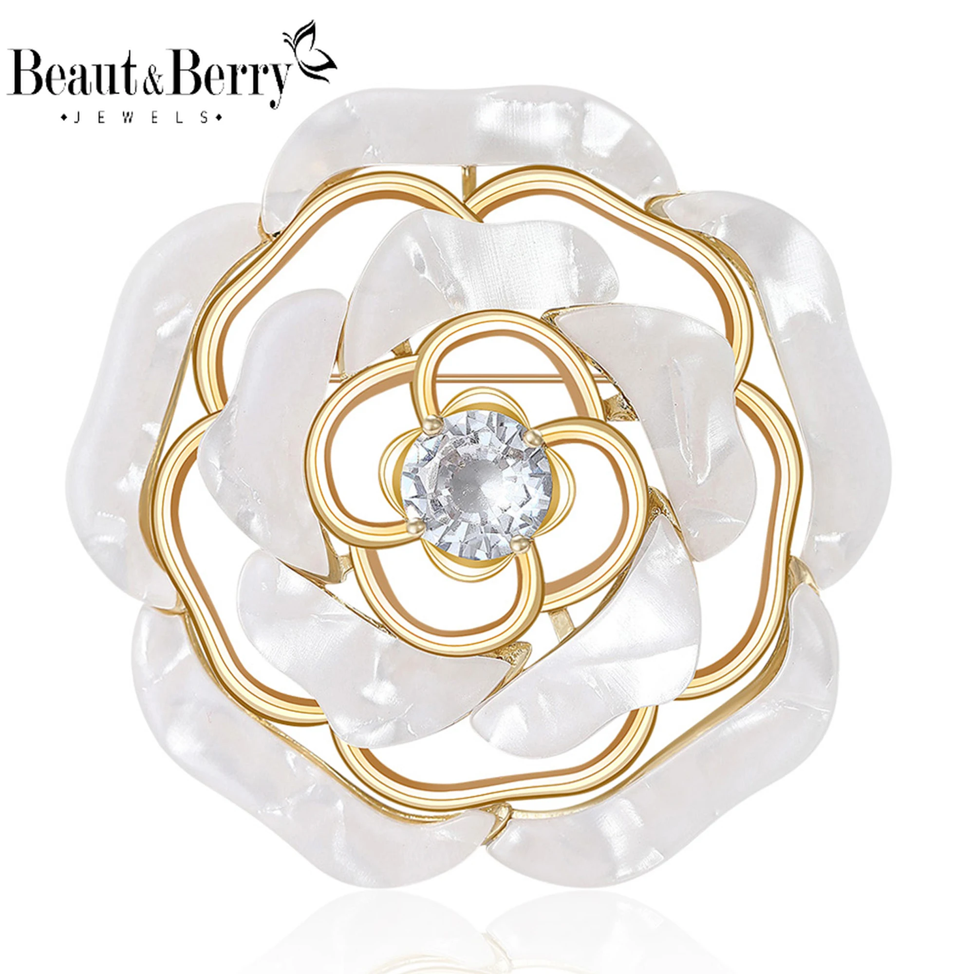 Beaut&Berry Classic Acrylic Flower Brooches for Women Rhinestone Plant Pins Friends Party Gifts Banquet Jewellery Accessories
Beaut&Berry Classic Acrylic Flower Brooches for Women Rhinestone Plant Pins Friends Party Gifts Banquet Jewellery Accessories