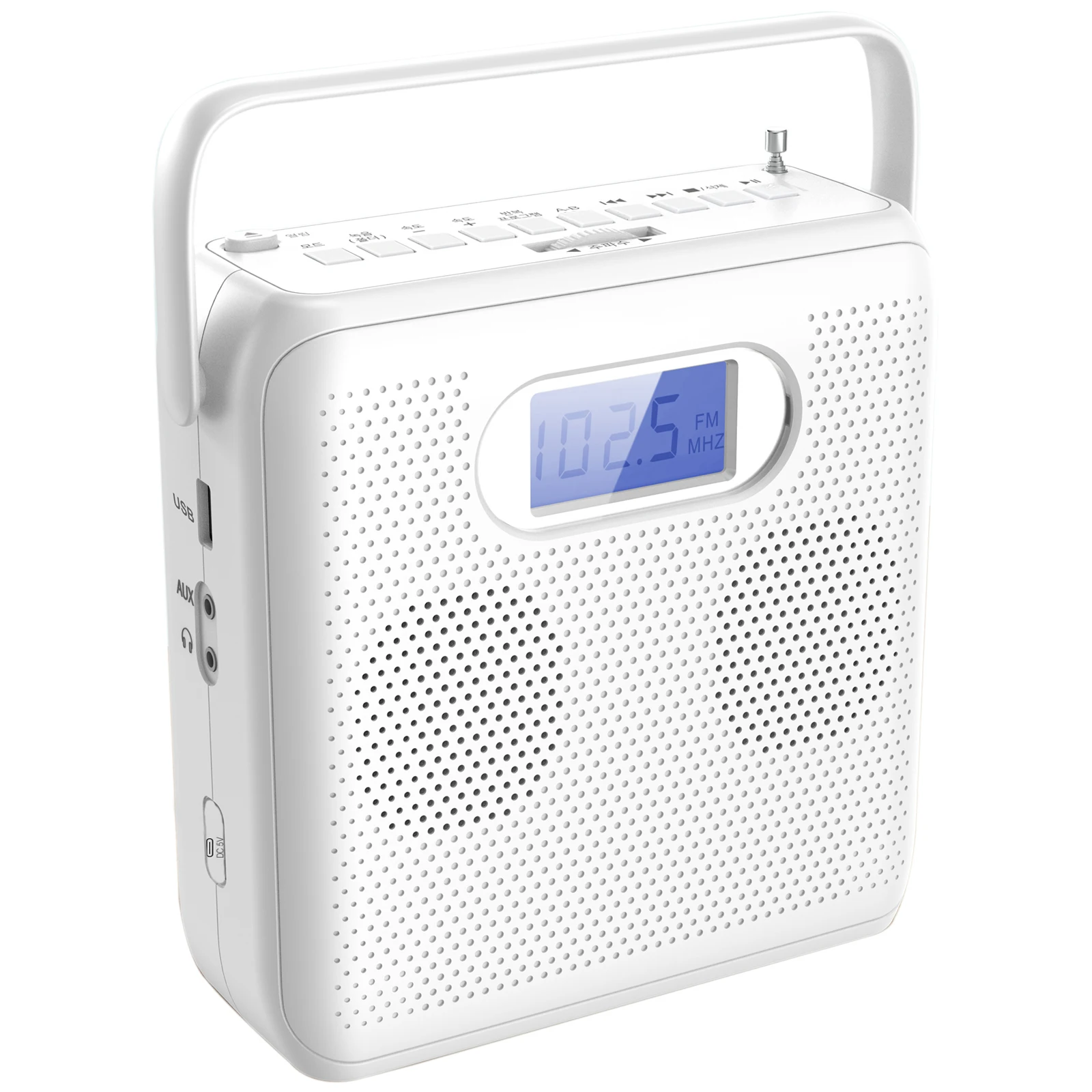Portable CD Player Bluetooth with Speakers Vertical Design CD Boombox FM Radio with LCD Display Support USB AUX
Portable CD Player Bluetooth with Speakers Vertical Design CD Boombox FM Radio with LCD Display Support USB AUX