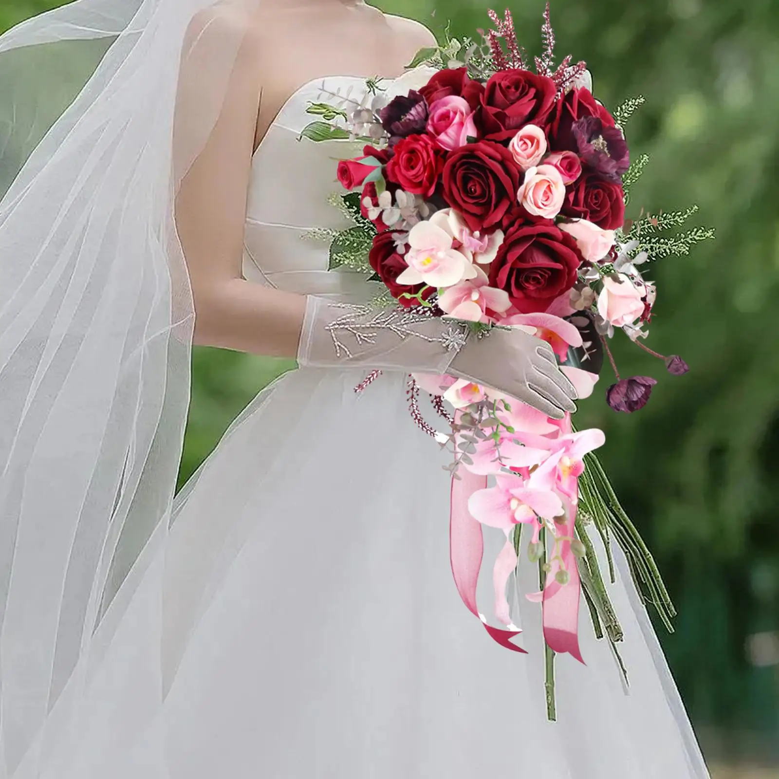 Wedding Bouquets Waterfall Wedding Flower Artificial Bridesmaid Bouquets for
Wedding Bouquets Waterfall Wedding Flower Artificial Bridesmaid Bouquets for