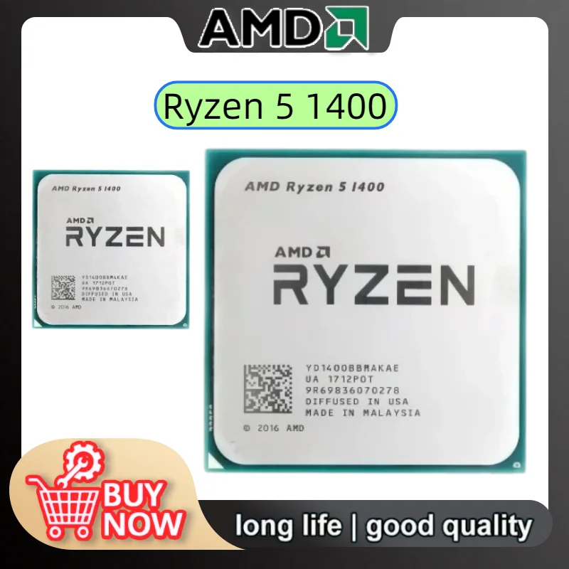 New AMD Ryzen 5 1400 R5 1400 3.2GHz Quad-Core Eight-Thread CPU Processor Socket AM4
New AMD Ryzen 5 1400 R5 1400 3.2GHz Quad-Core Eight-Thread CPU Processor Socket AM4