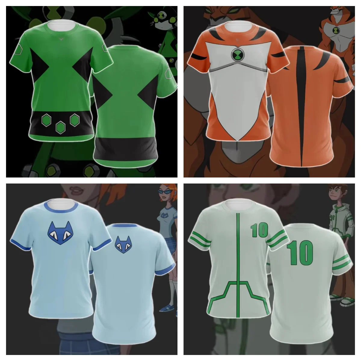 Anime Ben 10 Alien Force Tennyson Printed Cosplay T-shirts for Women Men Short Sleeve Men's T Shirt Casual Sports Tops Tees Moto
Anime Ben 10 Alien Force Tennyson Printed Cosplay T-shirts for Women Men Short Sleeve Men's T Shirt Casual Sports Tops Tees Moto