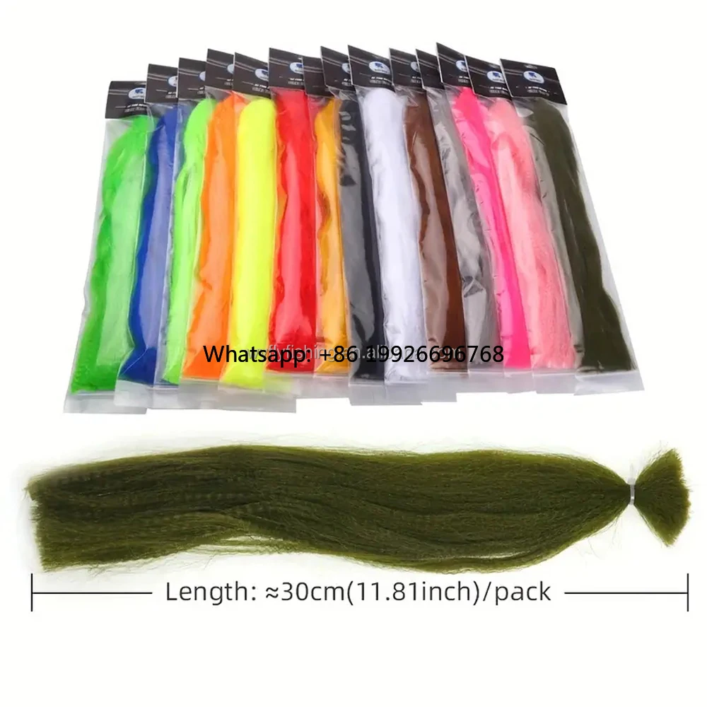 Wholesale Flash Slink Fibre Long Synthetic Kinky Hair /Slinky Fiber for Making Minnow Fishes Lure Baits Fly Tying Material manuf
Wholesale Flash Slink Fibre Long Synthetic Kinky Hair /Slinky Fiber for Making Minnow Fishes Lure Baits Fly Tying Material manuf