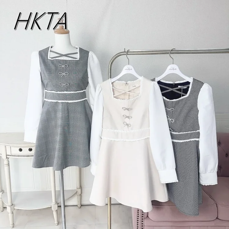 Japanese Spring Soft Cute Sweet Midi Dress Women Lolita Long Sleeve Square Neck Plaid Rhinestone Butterfly Dresses Office Ladies
Japanese Spring Soft Cute Sweet Midi Dress Women Lolita Long Sleeve Square Neck Plaid Rhinestone Butterfly Dresses Office Ladies