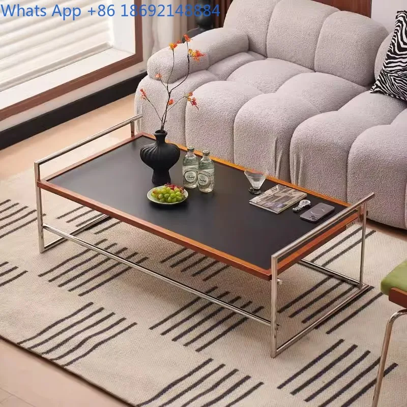 Nordic Minimalist Living Room Home Small Apartment Stainless Steel Vintage Coffee Table
Nordic Minimalist Living Room Home Small Apartment Stainless Steel Vintage Coffee Table