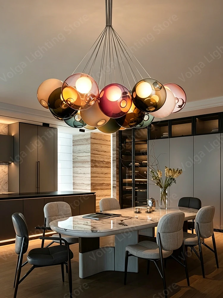 Italian Designer Glass Ball Pendant Light Dimmable Home Decoration Dining Room Pendant Lamp Round Large Stairwell Light Fixture
Italian Designer Glass Ball Pendant Light Dimmable Home Decoration Dining Room Pendant Lamp Round Large Stairwell Light Fixture