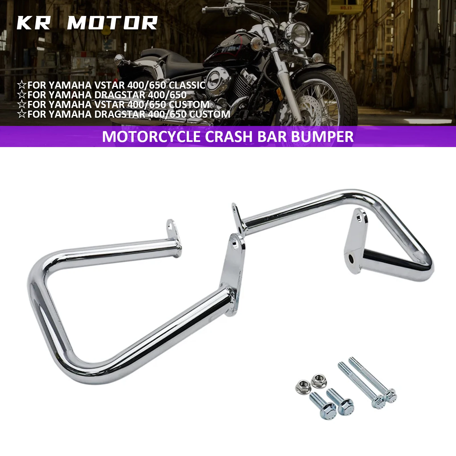 Motorcycle Engine Guard Crash Bar Bumper For Yamaha Dragstar V-Star 400 600 XVS650 XVS400 DS650 DS400 Custom Classic 1997-2012
Motorcycle Engine Guard Crash Bar Bumper For Yamaha Dragstar V-Star 400 600 XVS650 XVS400 DS650 DS400 Custom Classic 1997-2012