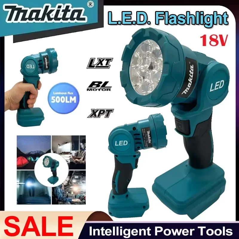 Makita 21VYYD Outdoor Handheld Spotlight Work Light LED Flashlight, Cordless 18V Lithium Battery Rechargeable Lantern.
Makita 21VYYD Outdoor Handheld Spotlight Work Light LED Flashlight, Cordless 18V Lithium Battery Rechargeable Lantern.